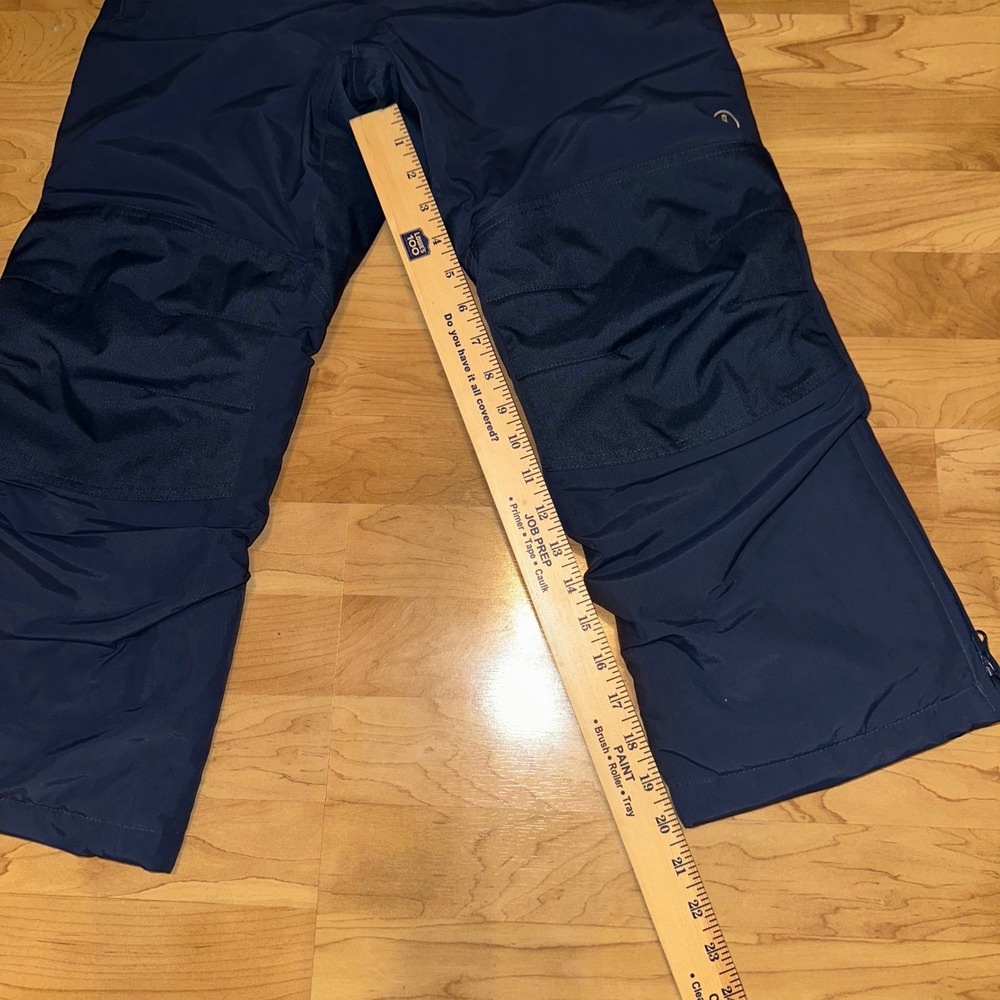 Lands End Kids Navy Blue Squall Snow Ski‎ Pants Insulated Waterproof Size 8 - Picture 4 of 9